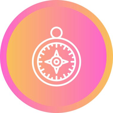 pusula simgesi web basit illüstrasyon