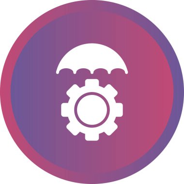 Risk Yönetimi web simgesi vektör çizimi