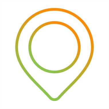 ok simgesi, vektör illüstrasyonlu harita işaretleyici