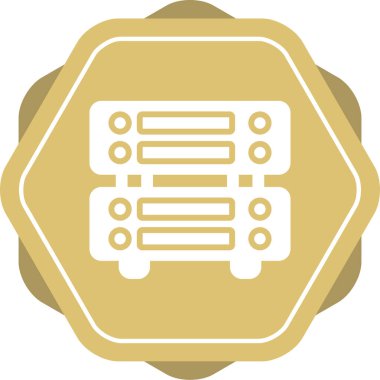 sunucu web simgesi vektör illüstrasyonu