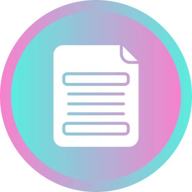 Belge simgesinin vektör illüstrasyonu