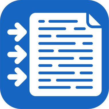 Belge. Web simgesi basit illüstrasyon