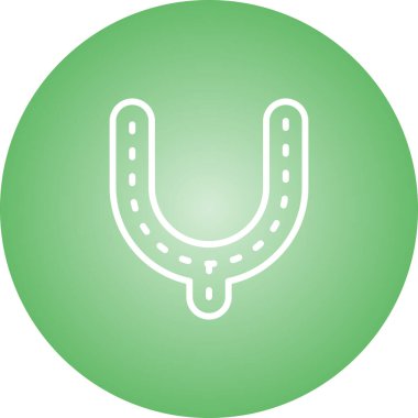 At nalı. Web simgesi basit illüstrasyon