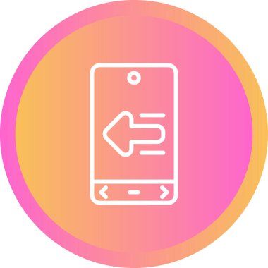 Akıllı telefon simgesinin vektör illüstrasyonu