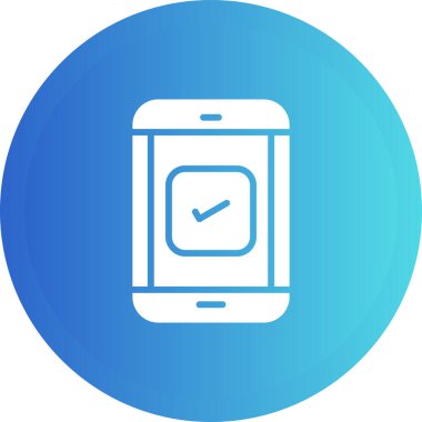 mobil uygulama simgesi soyut arkaplanda izole edildi