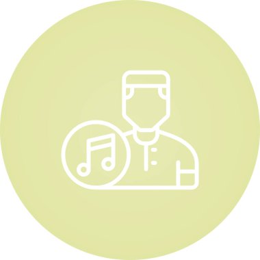 müzik çalar ikon vektör illüstrasyonu