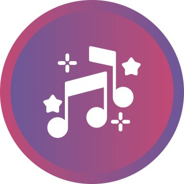 müzik notası ikon vektör illüstrasyonu