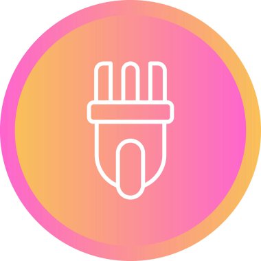 Bir el simgesinin vektör illüstrasyonu