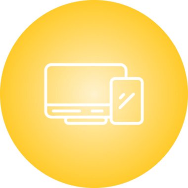 Bilgisayar simgesinin vektör illüstrasyonu