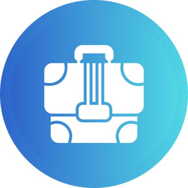 sırt çantası simgesi vektör illüstrasyonu