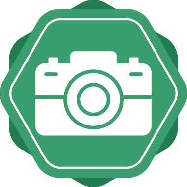 Kamera. Web simgesi basit illüstrasyon