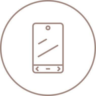akıllı telefon simgesi web basit illüstrasyon