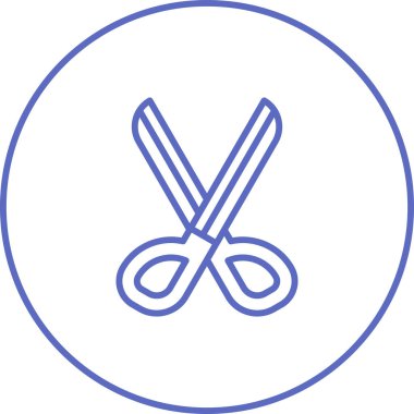 makas simgesi vektör illüstrasyonu