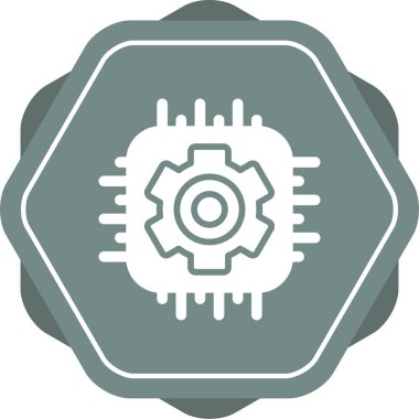 dişli simgesi vektör illüstrasyonu.