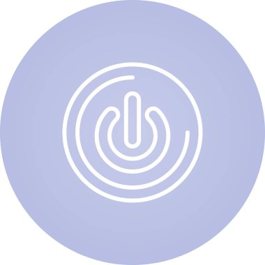 Modern bir Güç Düğmesi simgesinin vektör çizimi 