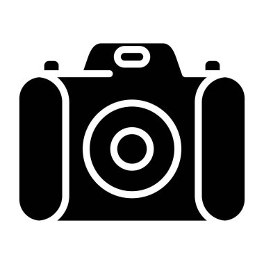 Kamera. Web simgesi basit illüstrasyon