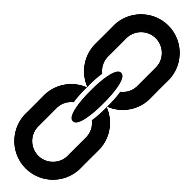 Bağlantı zinciri vektör simgesi