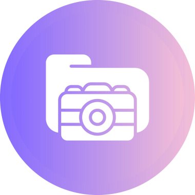 Kamera modern simgesi, vektör illüstrasyonu