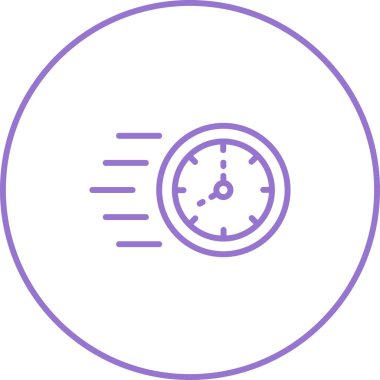 Alarm saat simgesi vektör illüstrasyonu