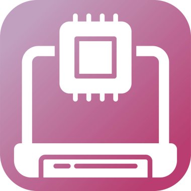 dizüstü bilgisayar simgesi, vektör illüstrasyonu 