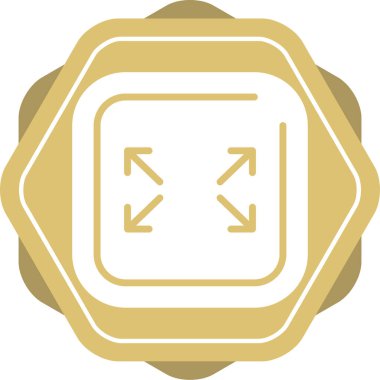 Altın simgenin vektör illüstrasyonu