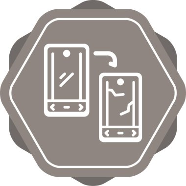 akıllı telefon web simgesi vektör çizimi