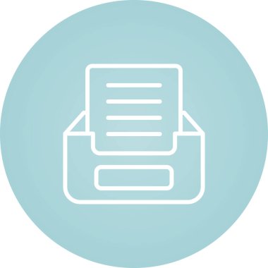 Belge. Web simgesi basit illüstrasyon