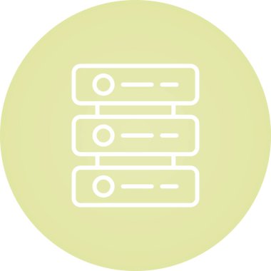 sunucu web simgesi vektör illüstrasyonu