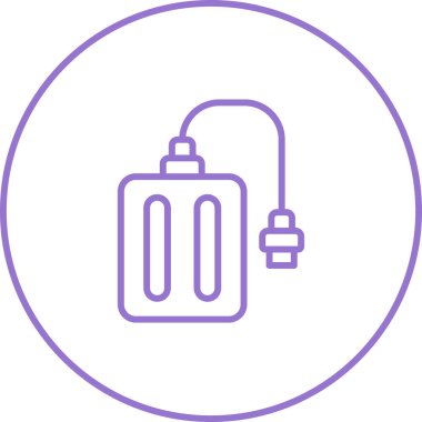 Gaz tankı simgesinin vektör illüstrasyonu