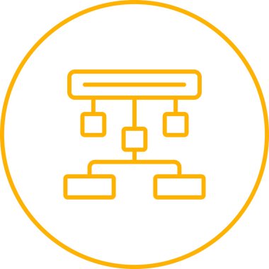 Sunucu. Web simgesi basit illüstrasyon