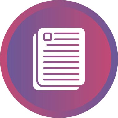 vector illustration of document modern icon