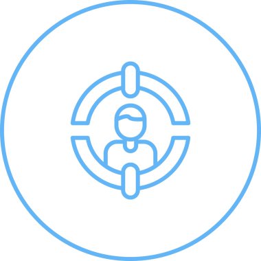 İnsan simgesinin vektör illüstrasyonu