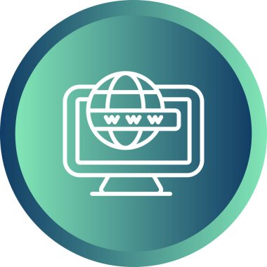 Bilgisayar web simge vektör çizim