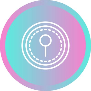 Anahtar deliği simgesi, vektör illüstrasyonu