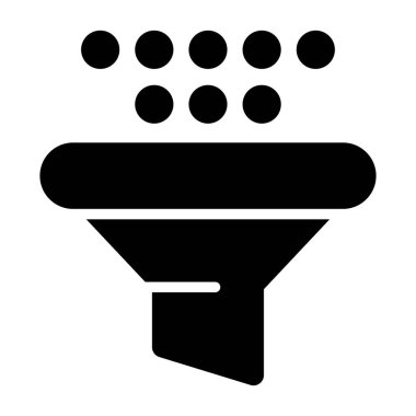 filtre ağ simgesi vektör illüstrasyonu