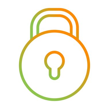 asma kilit web simge vektör çizim 