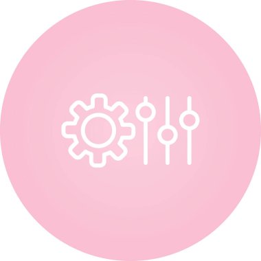 ayarları web simge vektör çizim 