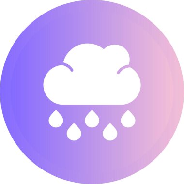 Yağmur. Web simgesi basit tasarım
