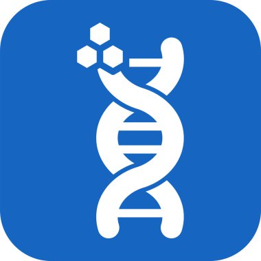 Soyut arkaplanda DNA simgesi izole edildi