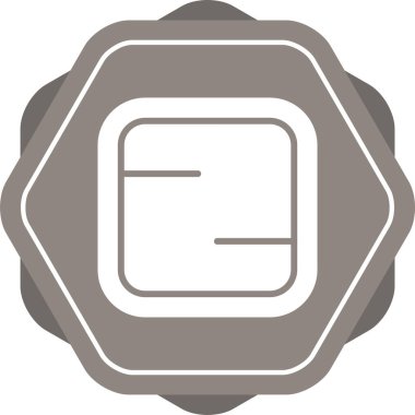 Modern bir simgenin vektör illüstrasyonu