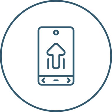 Cep telefonu. Web simgesi basit illüstrasyon