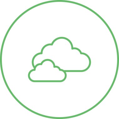 bulut web simgesi vektör illüstrasyonu