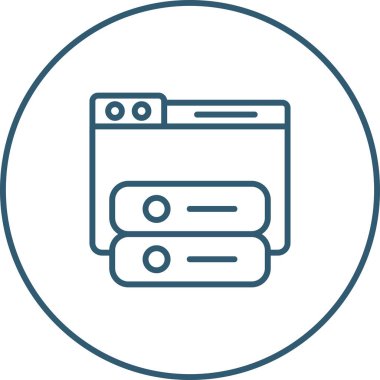 Windows web simgesi vektör çizimi