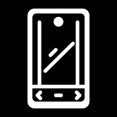 akıllı telefon simgesi web basit illüstrasyon