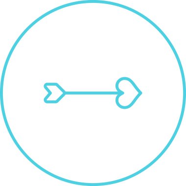 Eğilim biçimi izole edilmiş arkaplanda ok simgesi