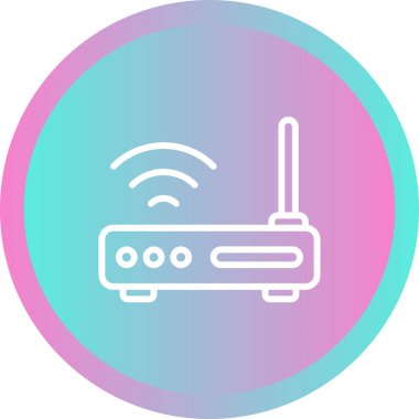 router simgesi web basit illüstrasyon