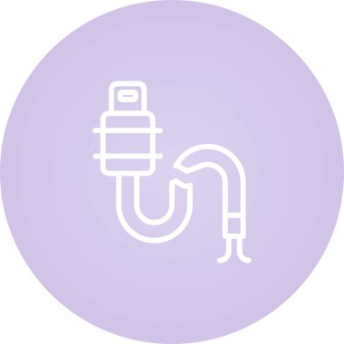 Kırık Kablo ağ simgesi vektör illüstrasyonu