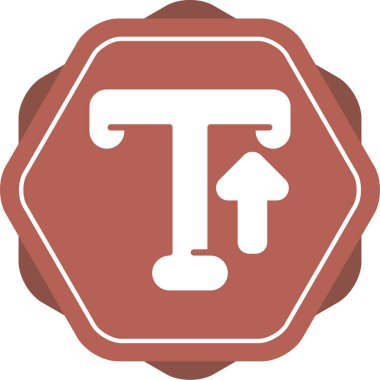 Typography web simgesi vektör illüstrasyonu