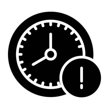 Alarm Saat Vektörü Sembol Tasarımı