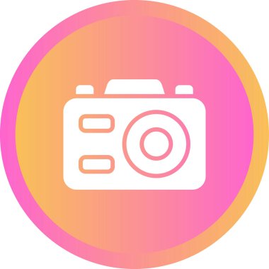 Kamera. Web simgesi basit illüstrasyon